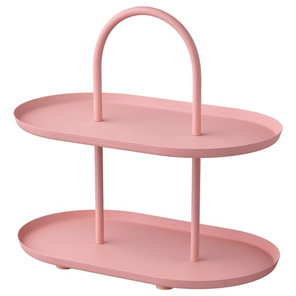 IKEA SOMMARÖGA Serving stand two tiers pink