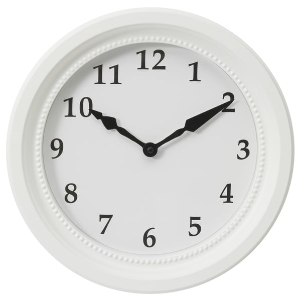 IKEA SÖNDRUM Wall clock white 13 ¾ "