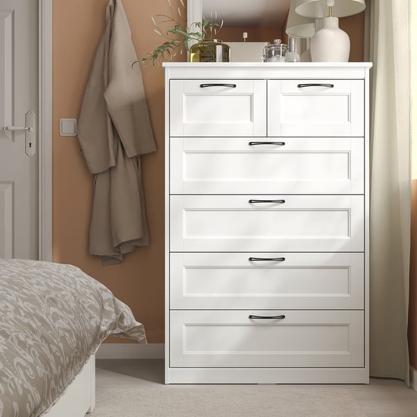 IKEA SONGESAND 6-drawer Chest White 32 1/4x49 5/8 "