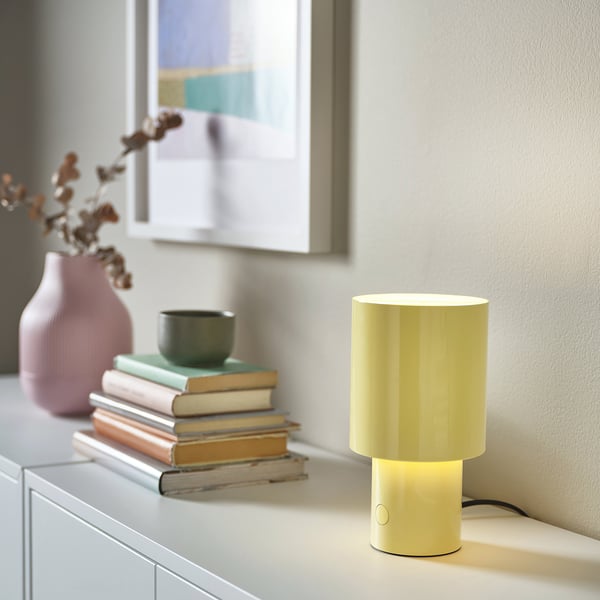 IKEA SPETSBOJ Table Lamp Dimmable/yellow 9 "