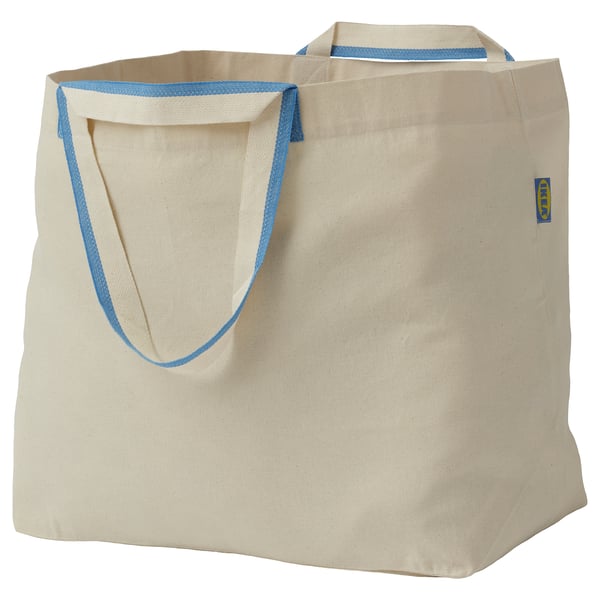 IKEA SPIKRAK Shopping bag cotton/natural 13 gallon
