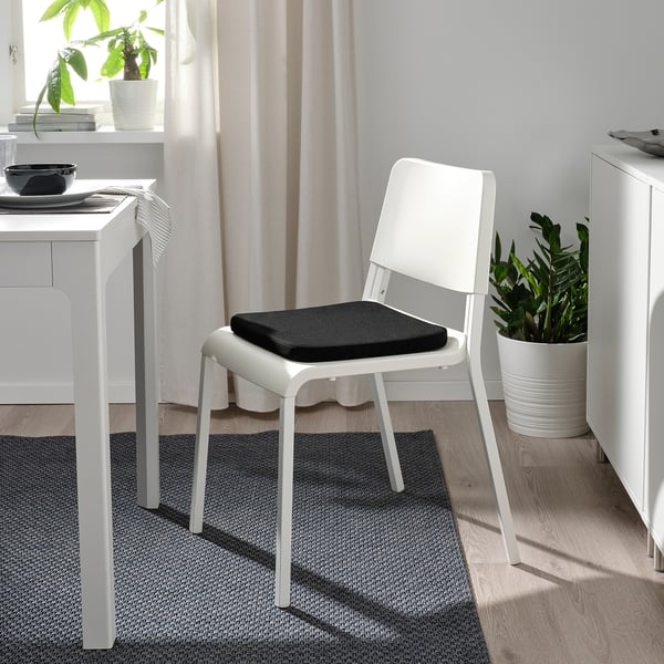 IKEA STAGGSTARR Chair Pad Black 14x14x1 "