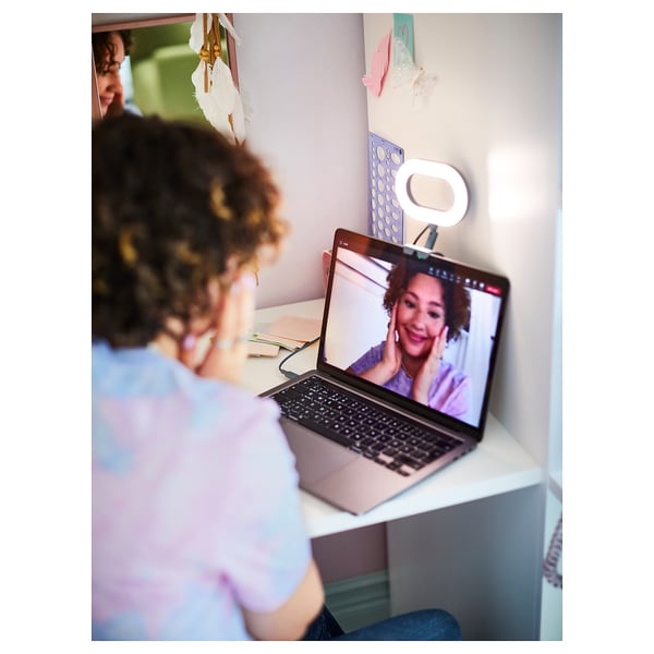 IKEA STÄNKREGN LED Ring Lamp Dimmable/turquoise