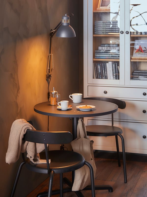 IKEA STENSELE Table Anthracite/anthracite 27 3/8 "