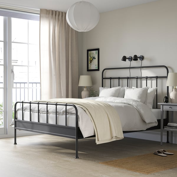 IKEA STJÄRNÖ Bed Frame Anthracite Queen
