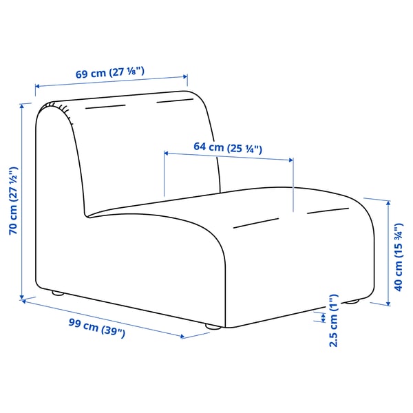 IKEA STOCKHOLM 2025 1-seat Section Alhamn Beige