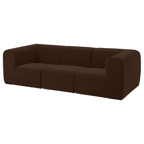 IKEA STOCKHOLM 2025 3-seat sofa Alhamn dark brown
