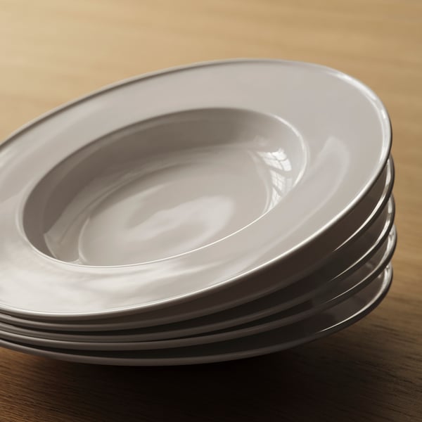 IKEA STOCKHOLM 2025 Deep Plate/bowl White 10 "