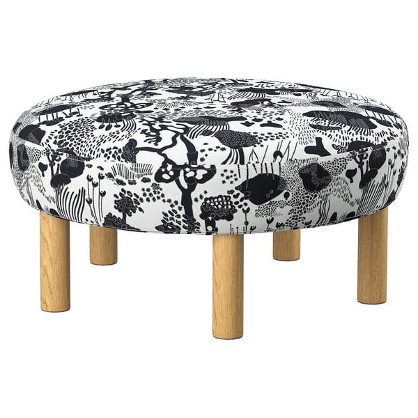 IKEA STOCKHOLM 2025 Pouffe black/white