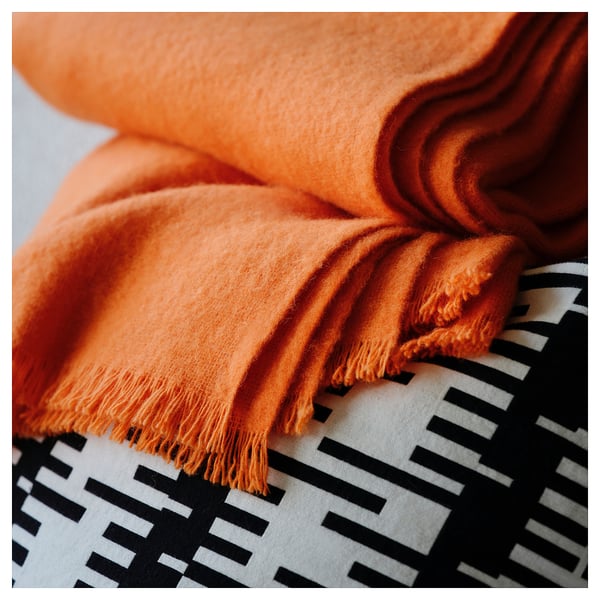 IKEA STOCKHOLM 2025 Throw Bright Orange 59x79 "