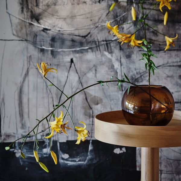 IKEA STOCKHOLM 2025 Vase Brown 7 ¾ "