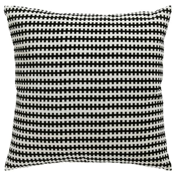 IKEA STOCKHOLM Cushion Black/white 20x20 "