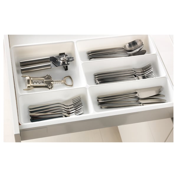 IKEA STÖDJA Flatware Tray White 11x20 "