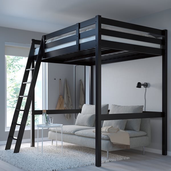 IKEA STORÅ Loft Bed Frame Black Full/Double