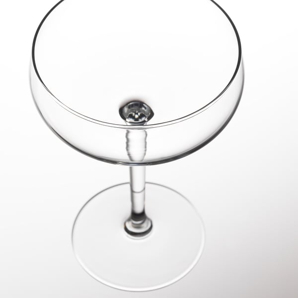 IKEA STORHET Champagne Coupe Clear Glass 10 Oz