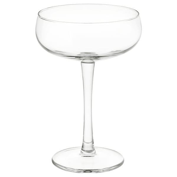 IKEA STORHET Champagne coupe clear glass 10 oz