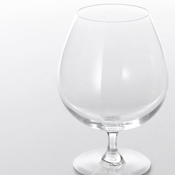 IKEA STORSINT Brandy Glass Clear Glass 25 Oz