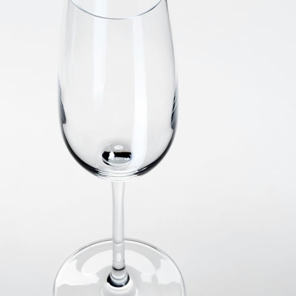 IKEA STORSINT Champagne Flute Clear Glass 7 Oz