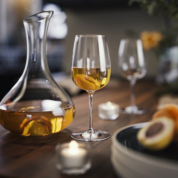 IKEA STORSINT Wine Glass Clear Glass 17 Oz