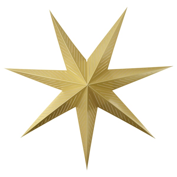 IKEA STRÅLA Lamp shade brass color/stripe 35 "