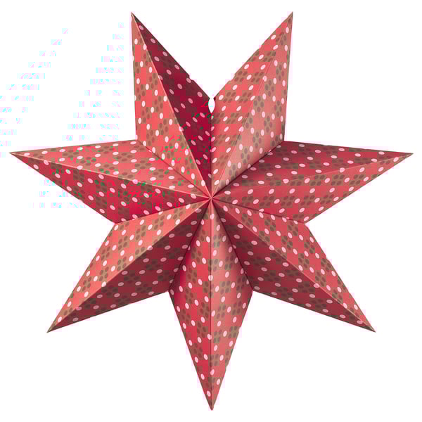 IKEA STRÅLA Lamp shade pink/green 19 "