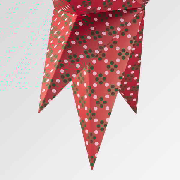 IKEA STRÅLA Lamp shade pink/green 28 "