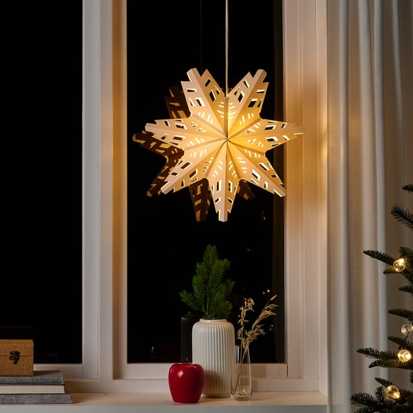 IKEA STRÅLA Lamp Shade Snowflake 19 "