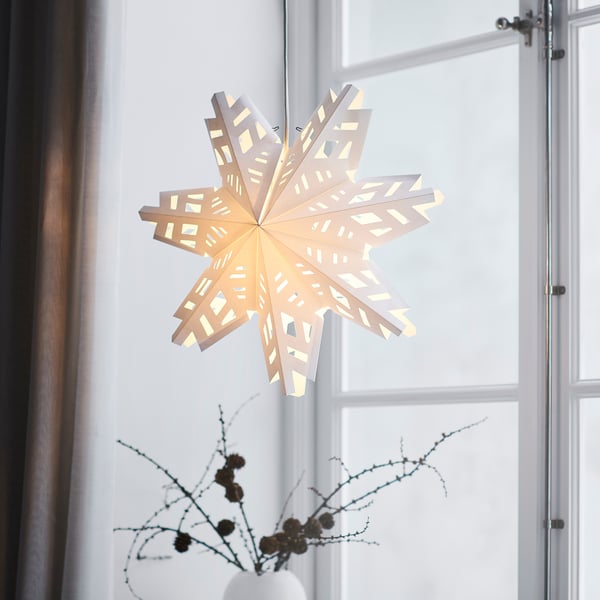 IKEA STRÅLA Lamp Shade Snowflake 19 "