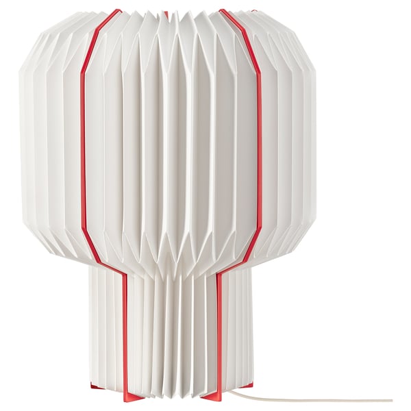 IKEA STRÅLA Table lamp white/red