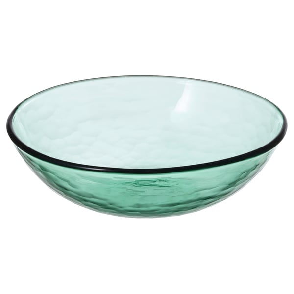 IKEA STRANDKRABBA Bowl glass/green 6 "