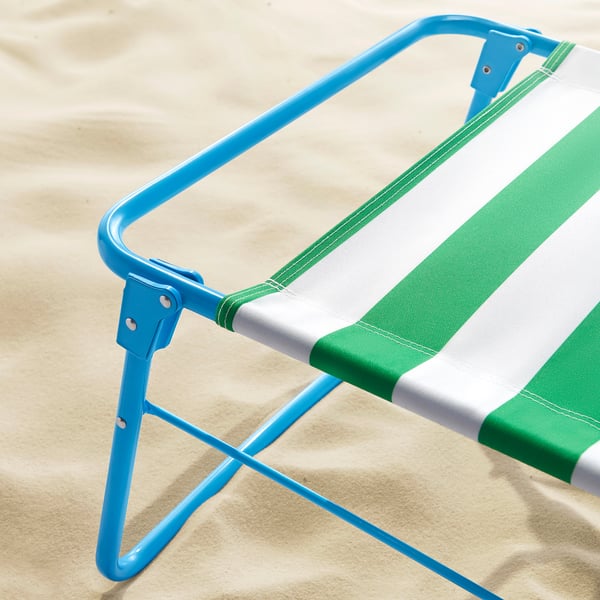 IKEA STRANDÖN Beach Chair White Green/blue