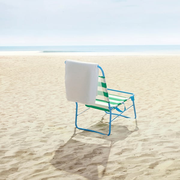 IKEA STRANDÖN Beach Chair White Green/blue