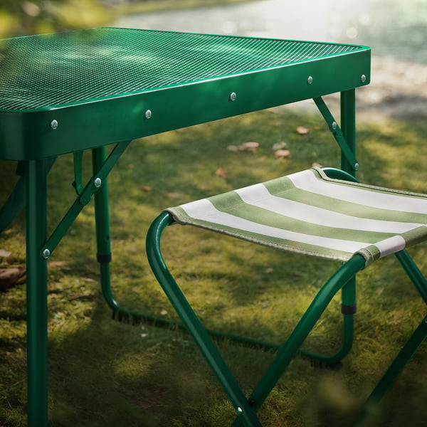 IKEA STRANDÖN Folding Stool Green