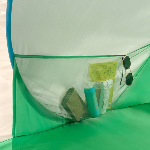 IKEA STRANDÖN Pop-up Sun/wind Shelter Green/blue