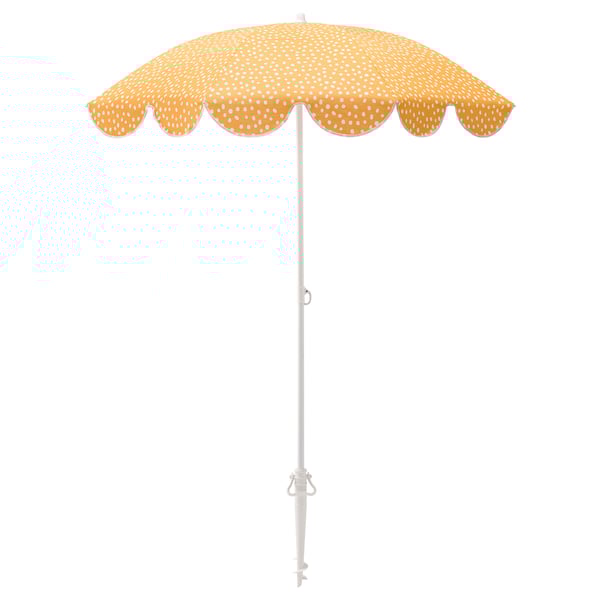 IKEA STRANDÖN Umbrella yellow/white dotted 55 1/8 "