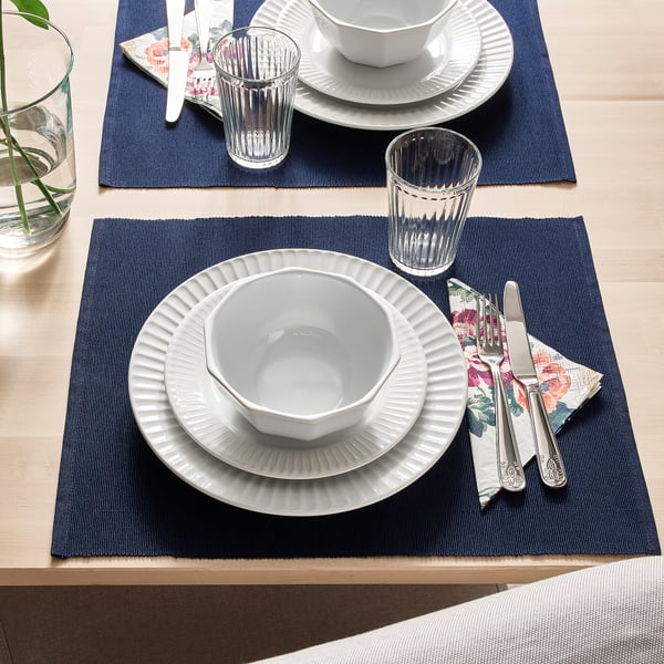 IKEA STRIMMIG 18-piece Dinnerware Set White