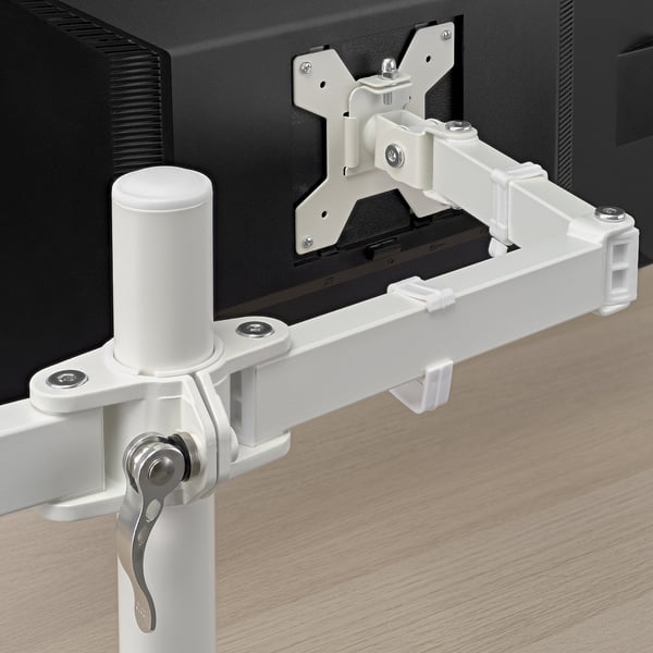 IKEA STUBBERGET Bracket For 2 Monitors White