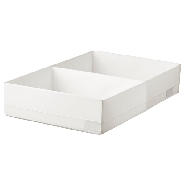 IKEA STUK Box with compartments white 13 ½x20x4 "