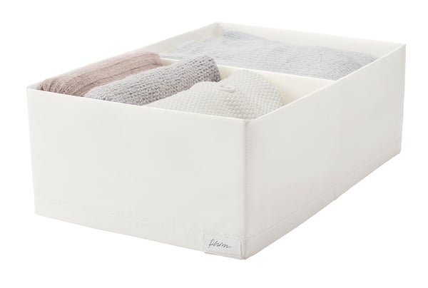 IKEA STUK Box With Compartments White 13 ½x20x7 "