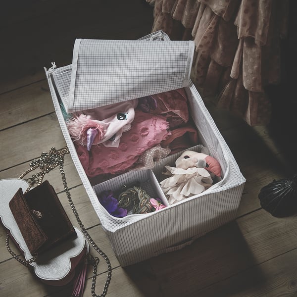 IKEA STUK Storage Case White/gray 13 ½x20x11 "