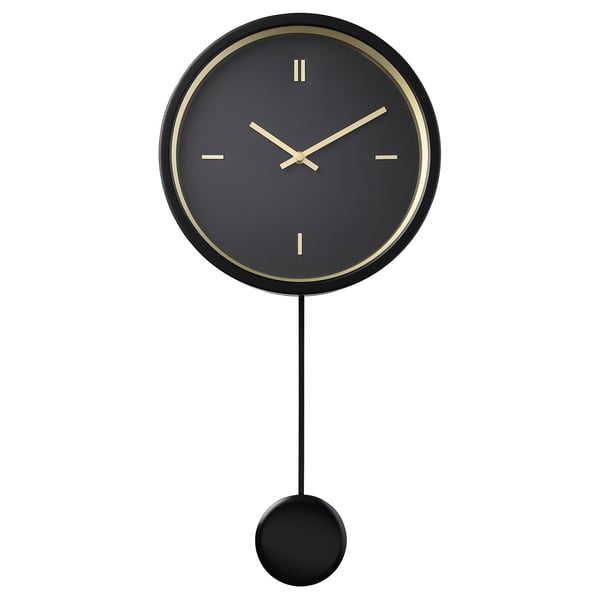 IKEA STURSK Wall clock black 10 ¼ "