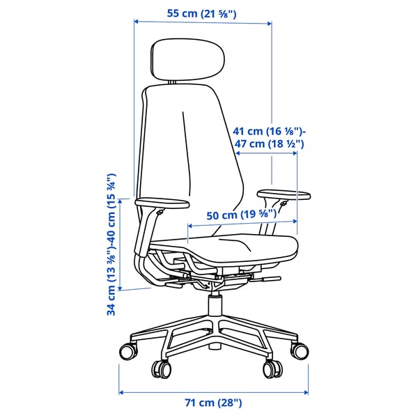 IKEA STYRSPEL Gaming Chair Dark Gray/gray