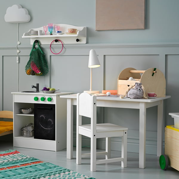 IKEA SUNDVIK Children's Table White 29 7/8x19 5/8 "