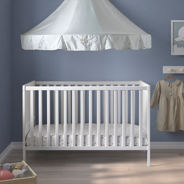 IKEA SUNDVIK Crib White 27 1/2x52 "