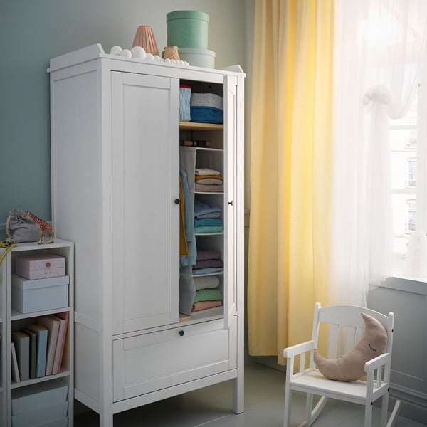 IKEA SUNDVIK Wardrobe White 31 1/2x19 5/8x67 3/8 "