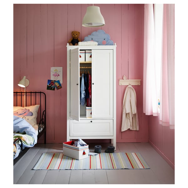 IKEA SUNDVIK Wardrobe White 31 1/2x19 5/8x67 3/8 "