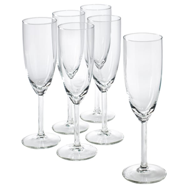 IKEA SVALKA Champagne flute clear glass 7 oz
