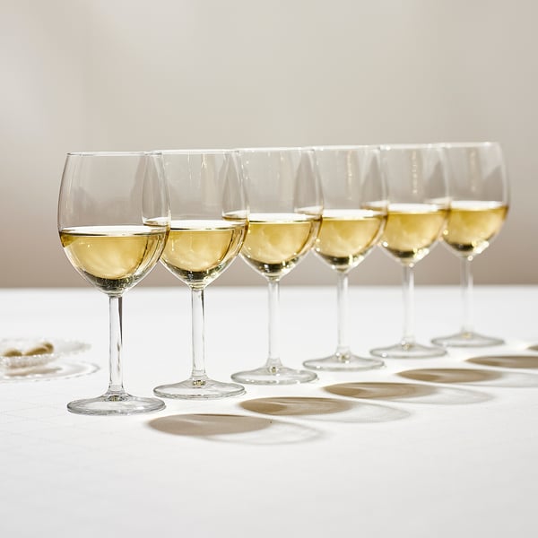 IKEA SVALKA Wine Glass Clear Glass 10 Oz