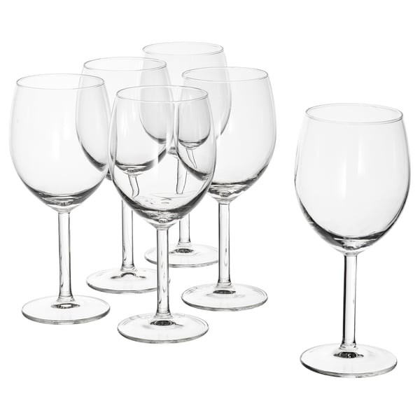IKEA SVALKA Wine glass clear glass 10 oz