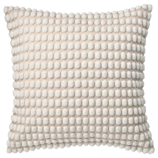 IKEA SVARTPOPPEL Cushion cover off-white 20x20 "